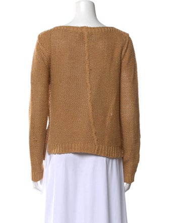 Brochu Walker Linen Bateau Neckline Sweater