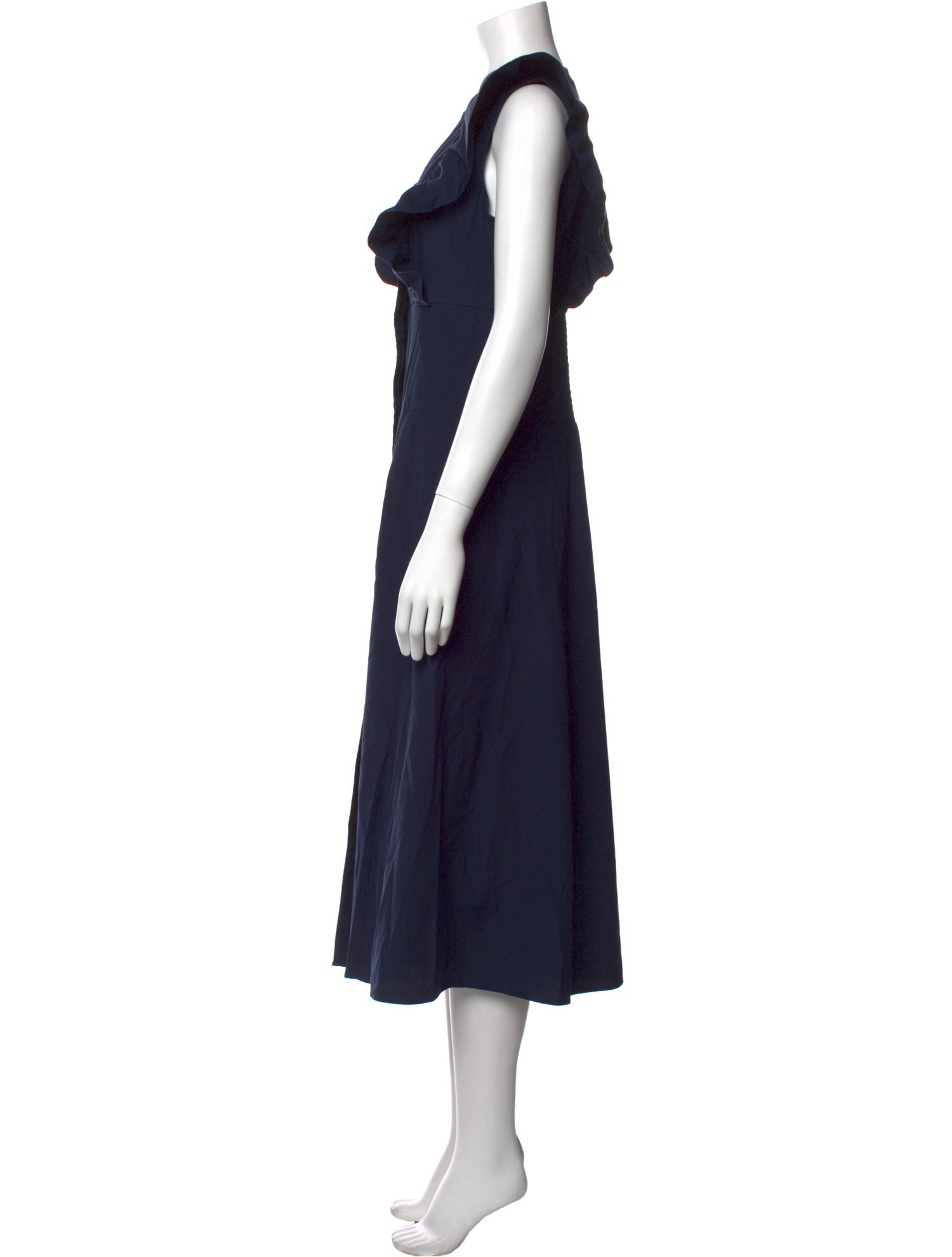 Brochu Walker V-Neck Midi Length Dress