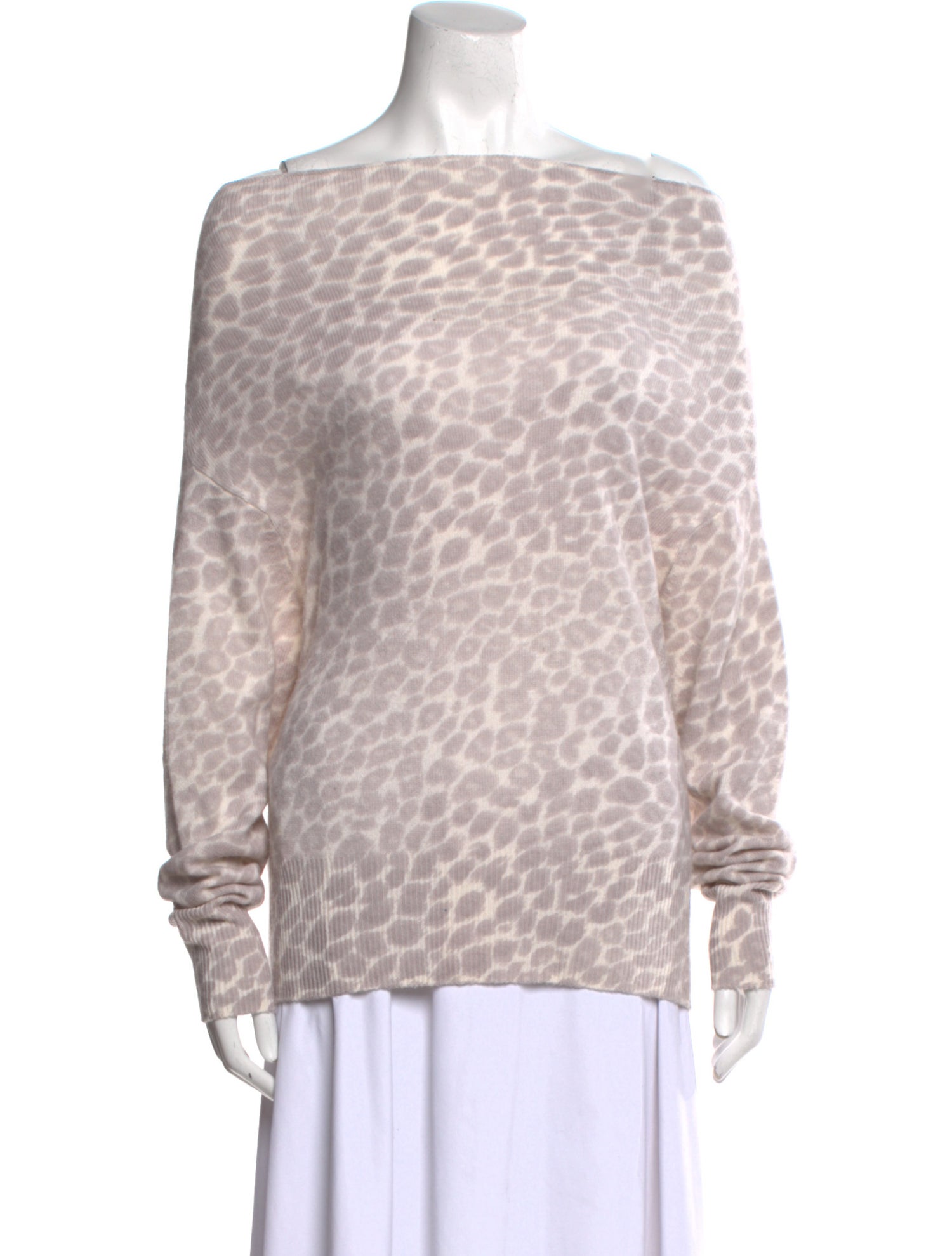 Brochu Walker Cashmere Animal Print Sweater
