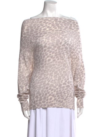 Brochu Walker Cashmere Animal Print Sweater