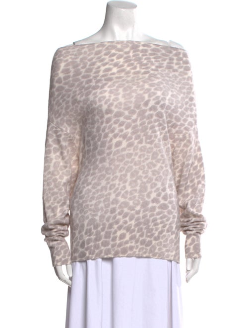 Brochu Walker Cashmere Animal Print Sweater