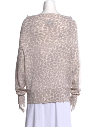 Brochu Walker Cashmere Animal Print Sweater