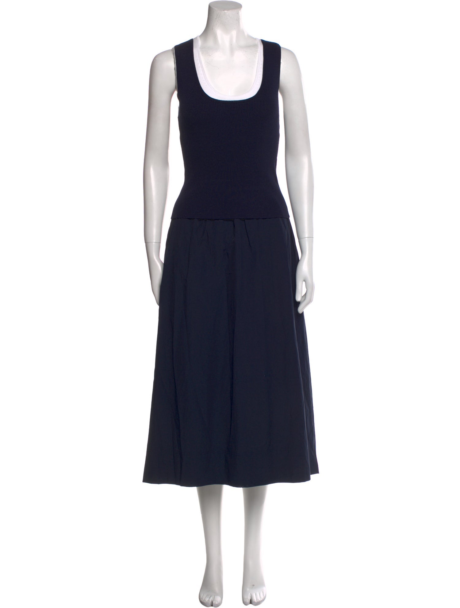 Brochu Walker Scoop Neck Midi Length Dress