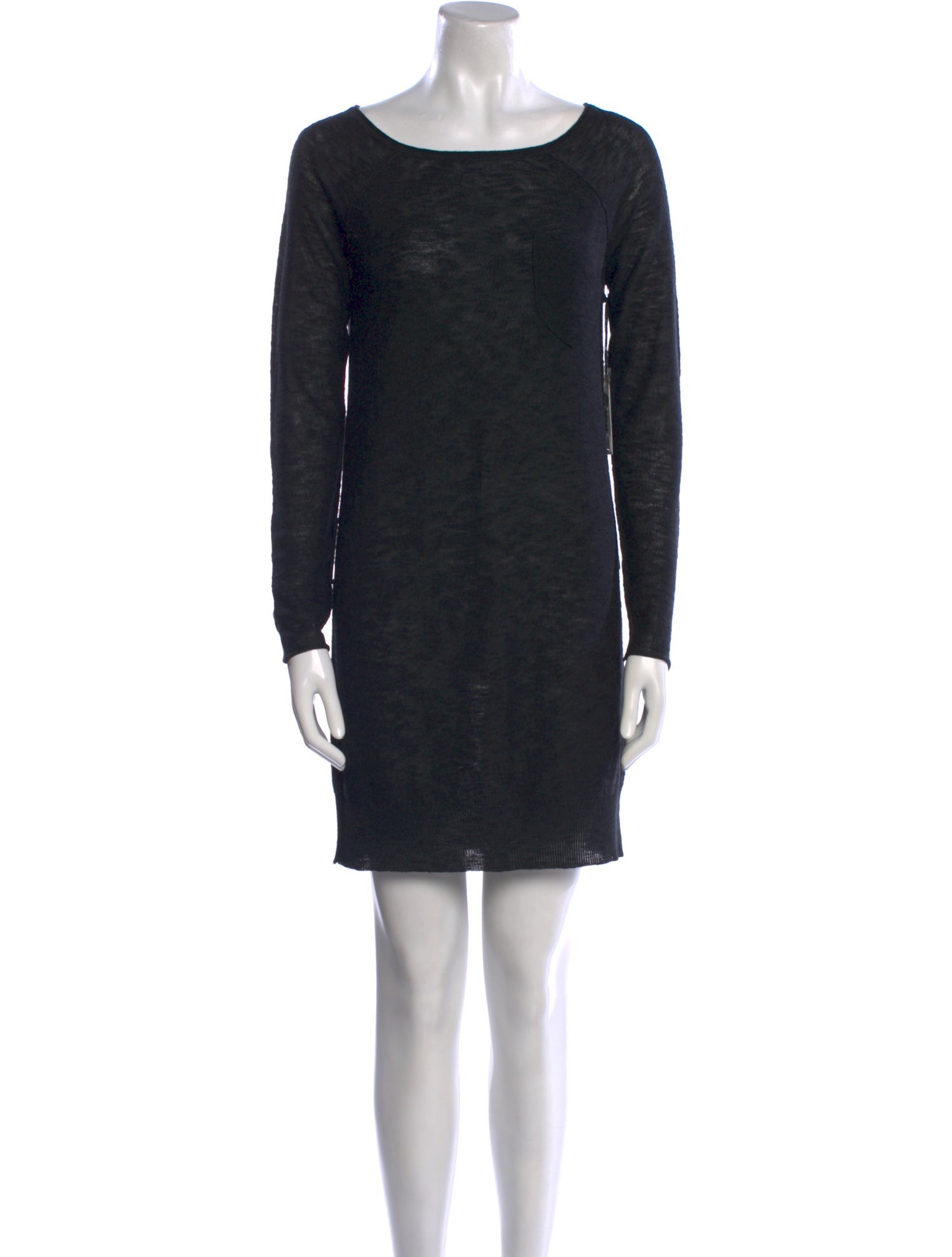 Brochu Walker Bateau Neckline Mini Dress