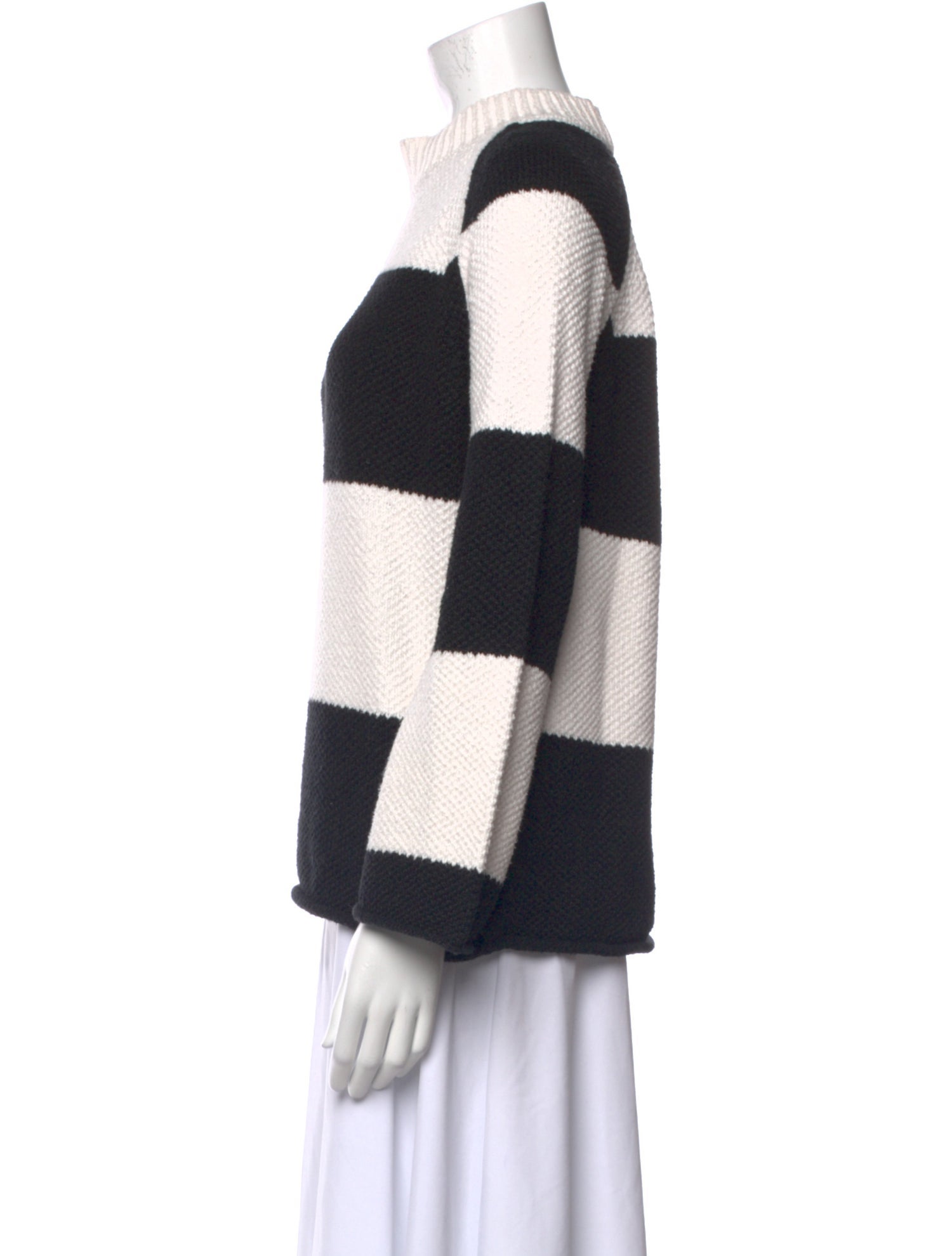 Brochu Walker Striped Mock Neck Sweater