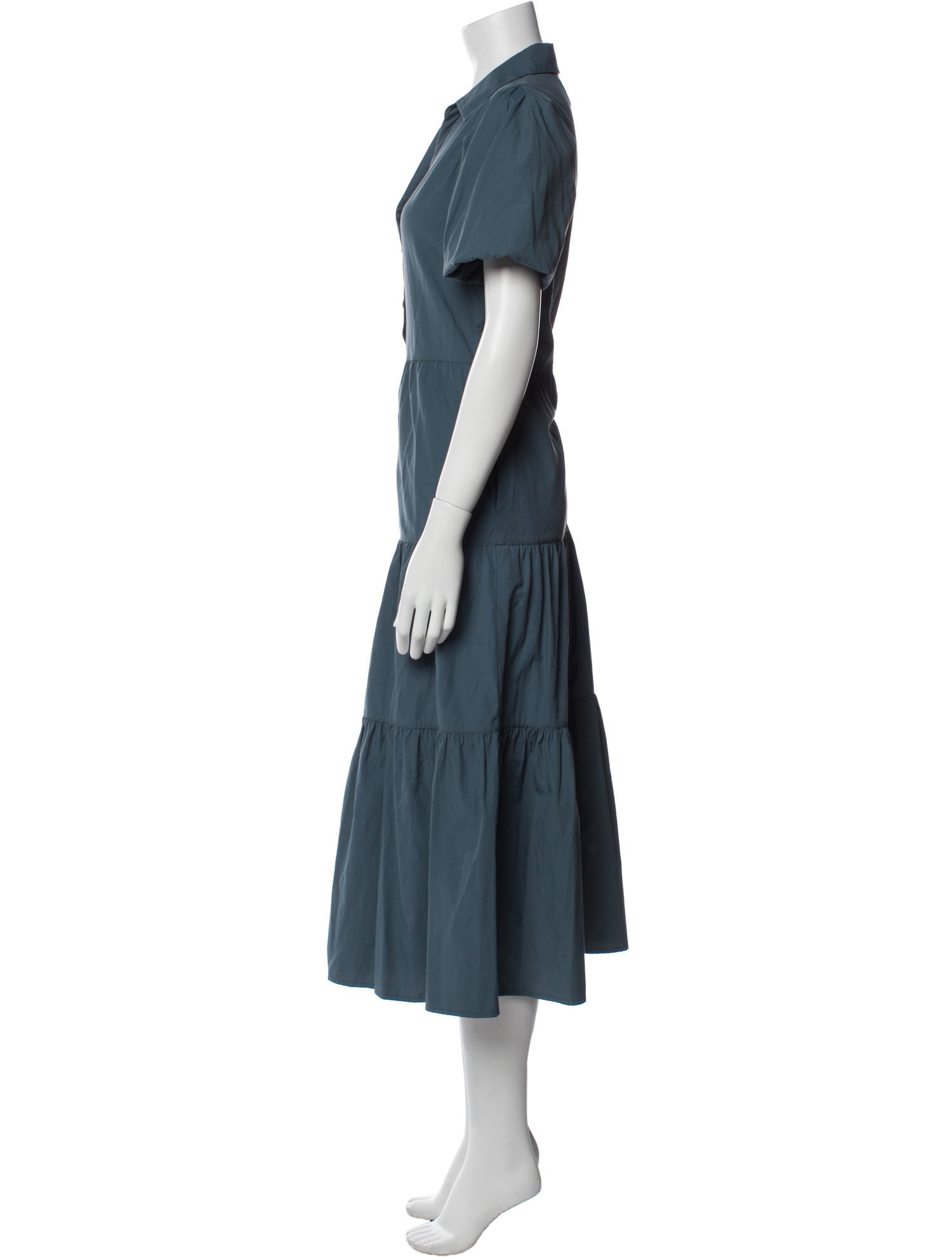 Brochu Walker V-Neck Midi Length Dress