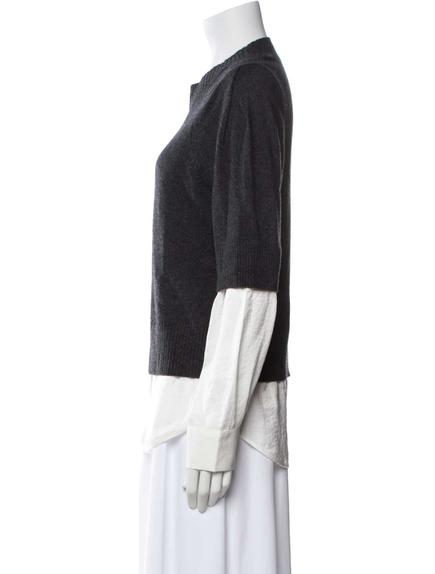 Brochu Walker Wool Colorblock Pattern Sweater
