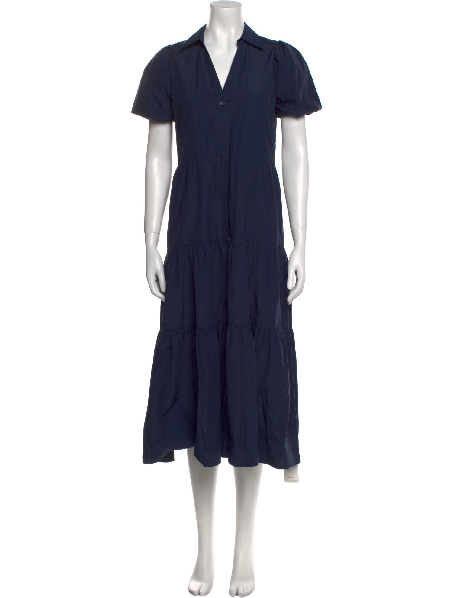 Brochu Walker V-Neck Midi Length Dress