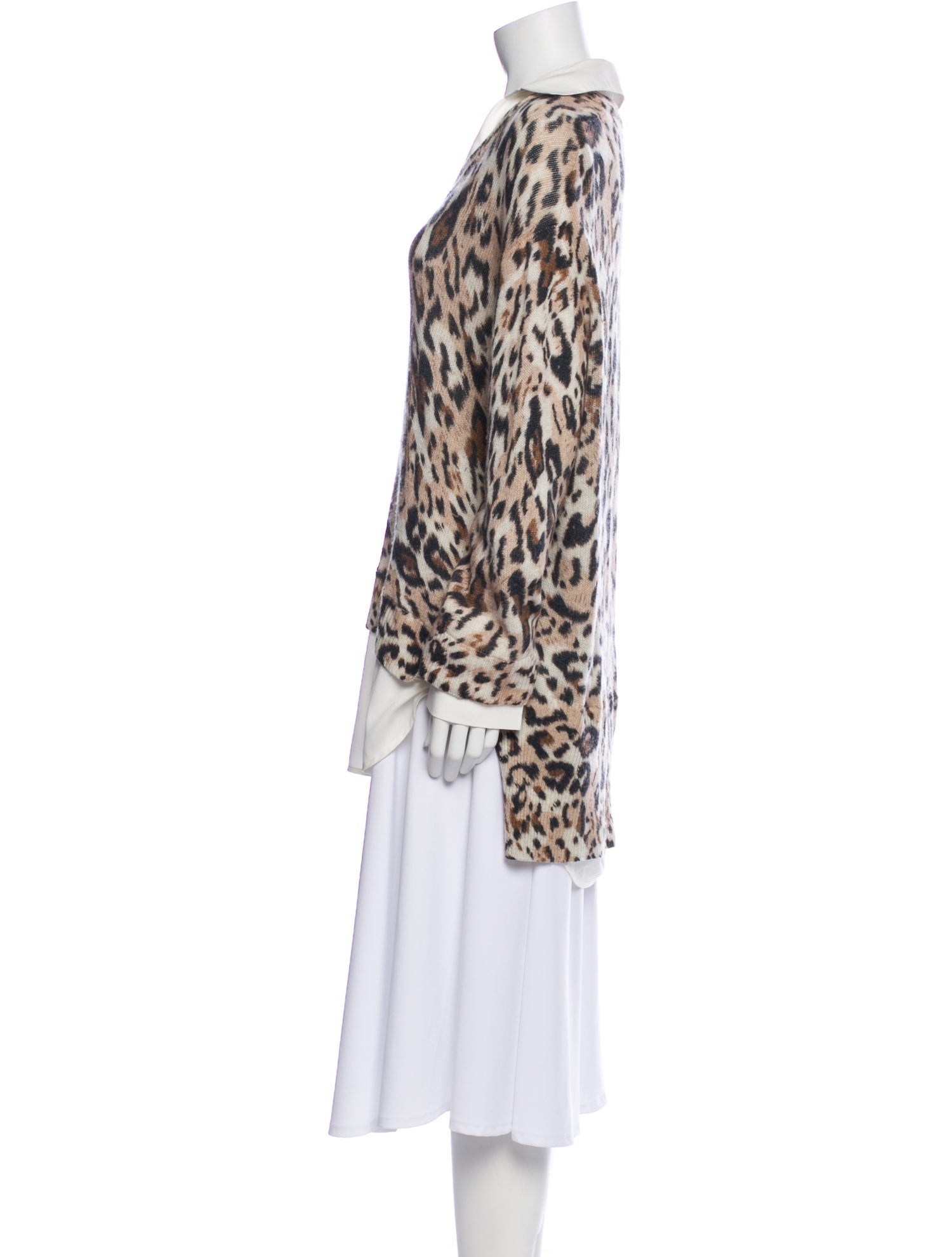 Brochu Walker Wool Animal Print Sweater