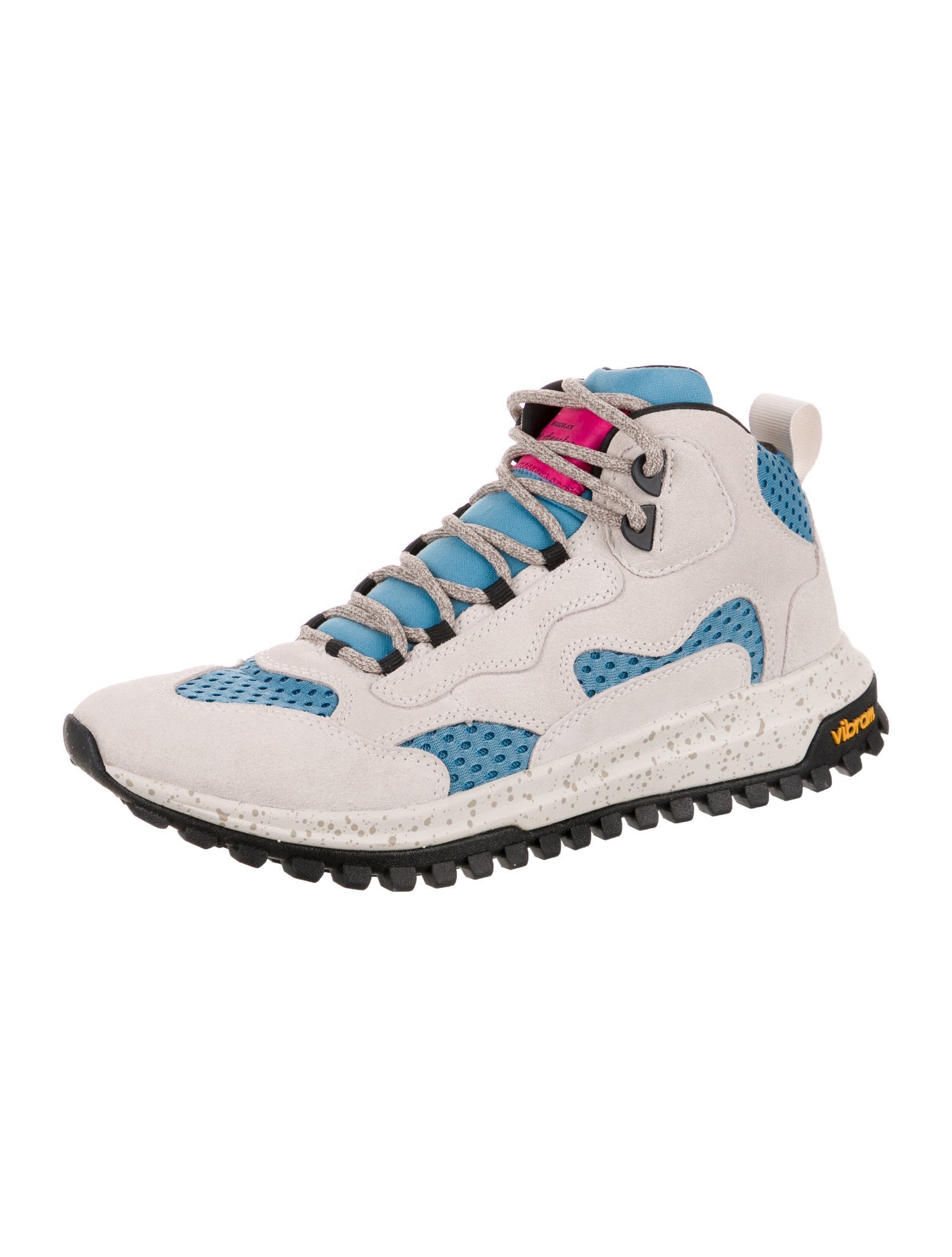 BRANDBLACK Suede Colorblock Pattern Athletic Sneakers