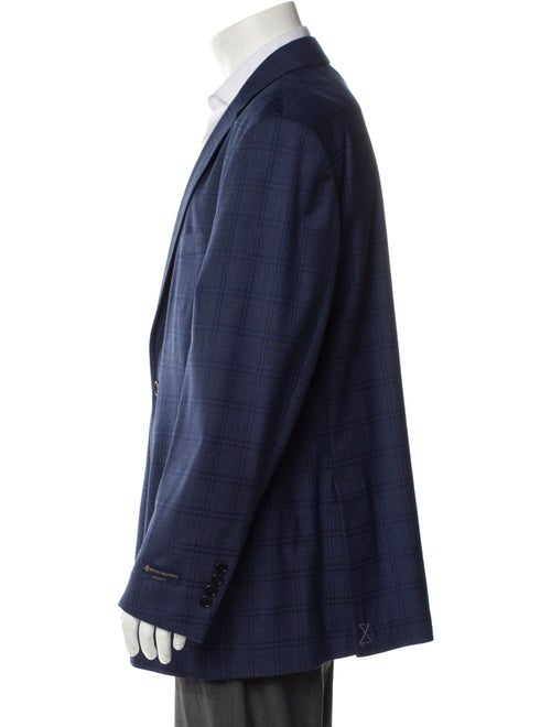 Brooks Brothers Wool Plaid Print Blazer