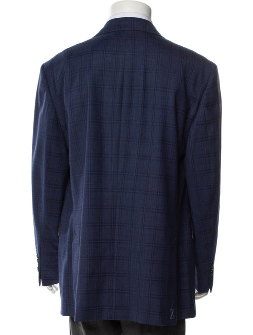 Brooks Brothers Wool Plaid Print Blazer