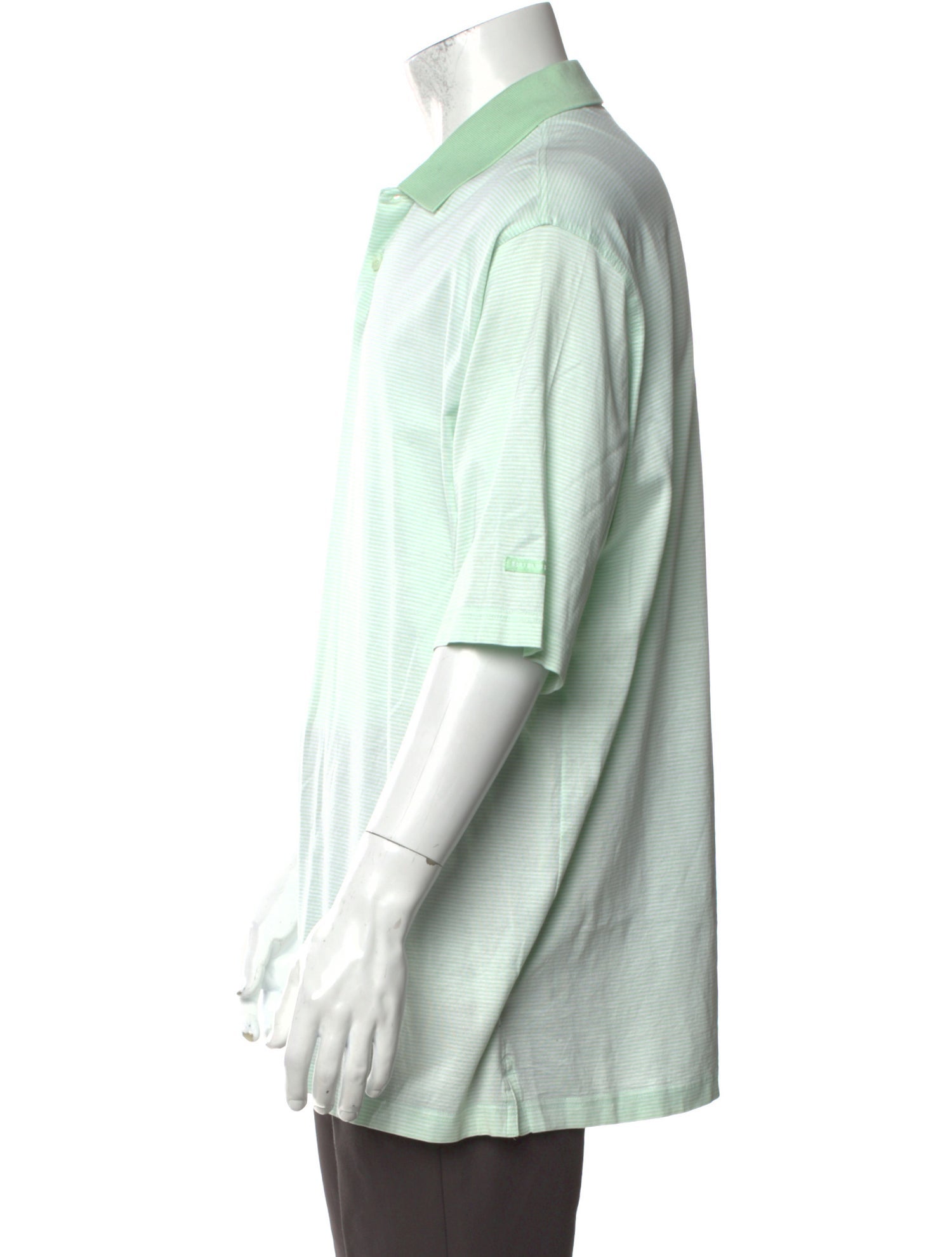 Burberry Golf Striped Collar Polo Shirt