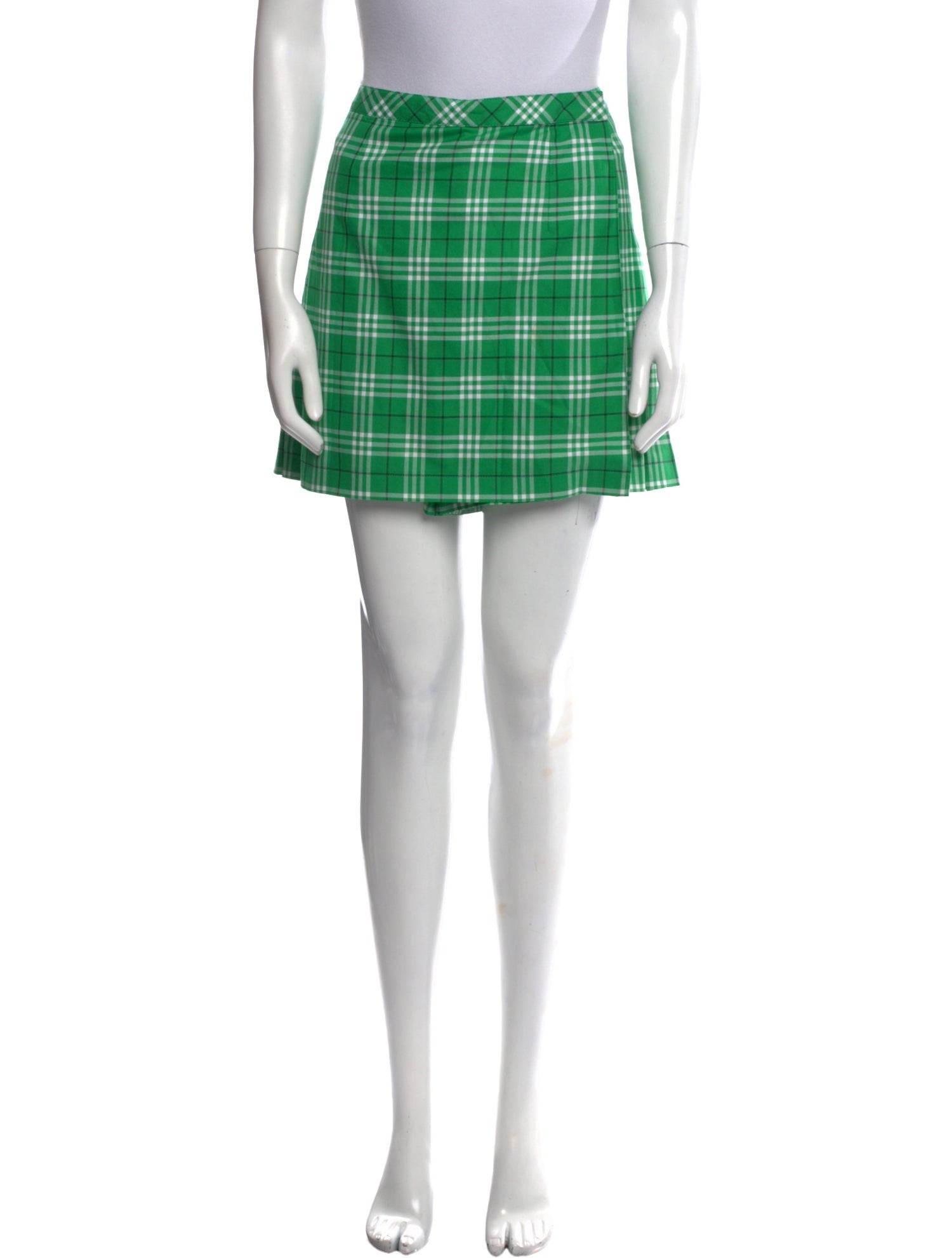 Burberry Golf Plaid Print Mini Shorts