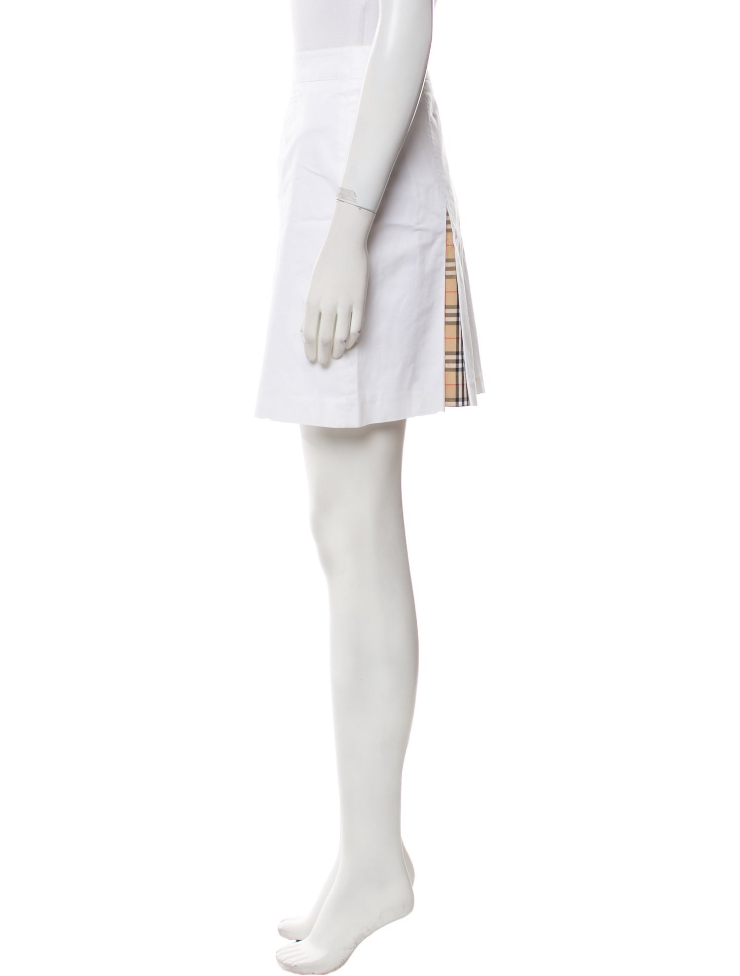Burberry Golf Pleated Accents Mini Skirt