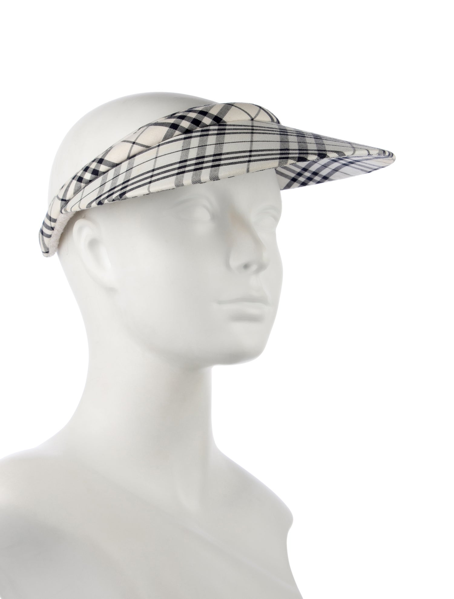 Burberry Golf Cotton-Blend Pattern Print Sun Visor