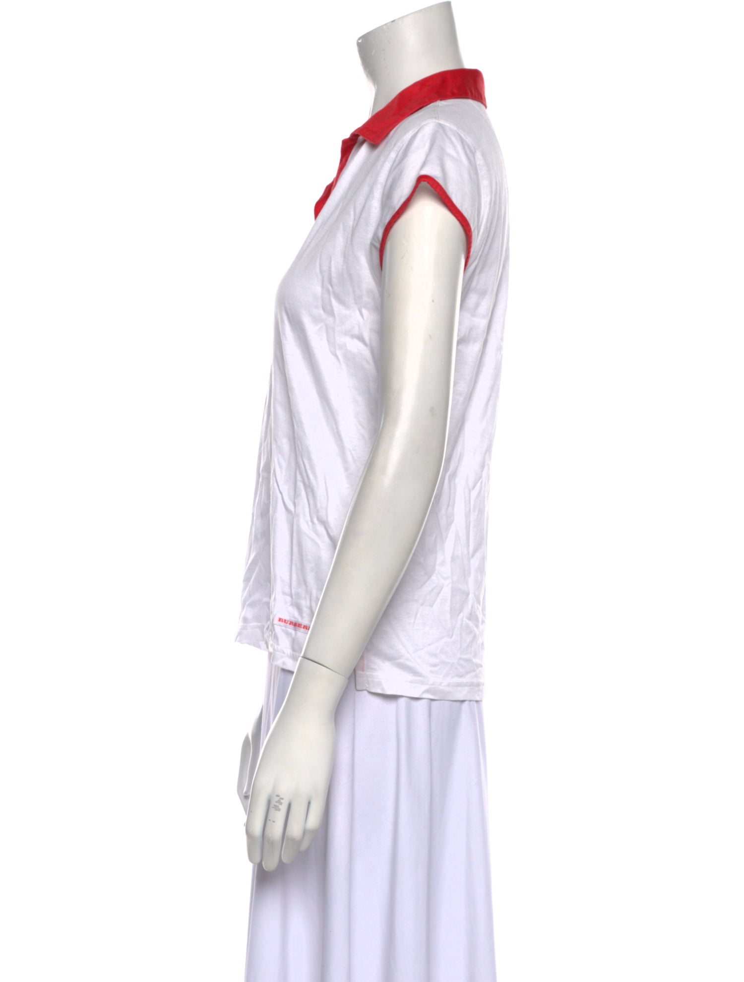 Burberry Golf V-Neck Short Sleeve Polo