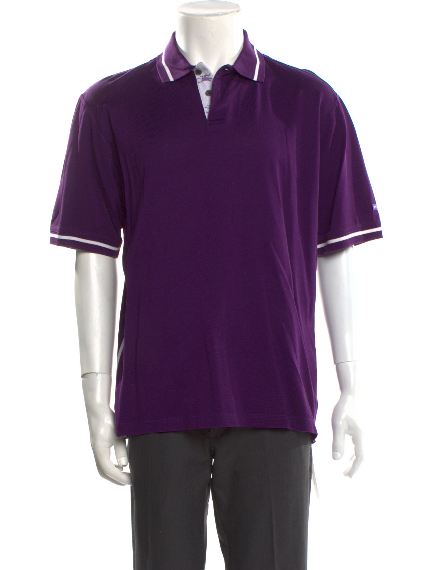Burberry Golf House Check Pattern V-Neck Polo Shirt