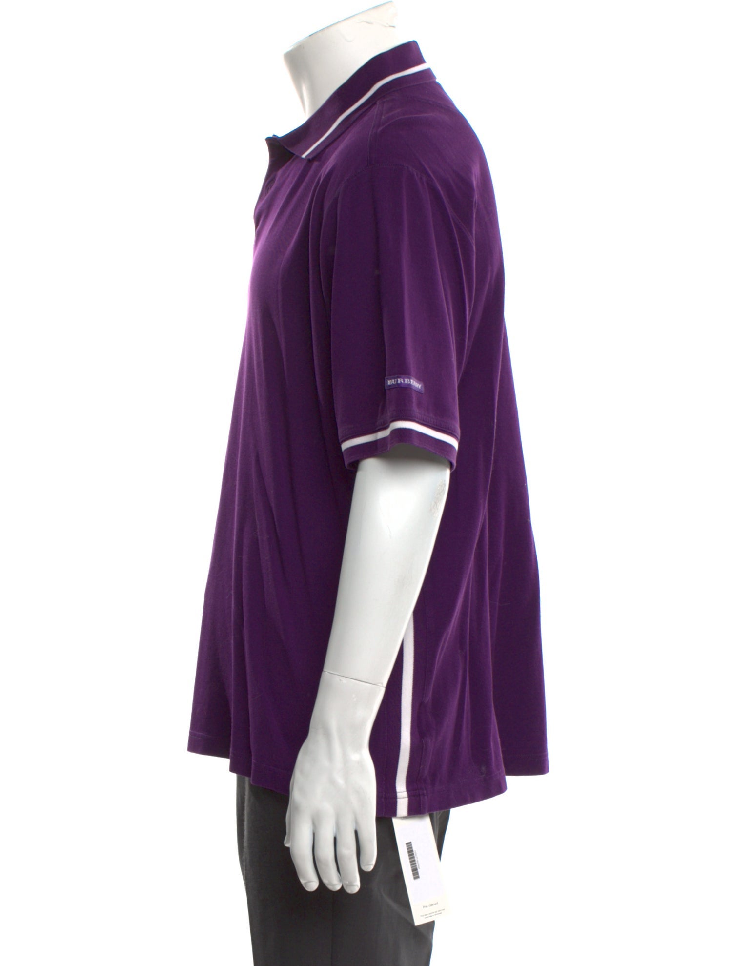 Burberry Golf House Check Pattern V-Neck Polo Shirt