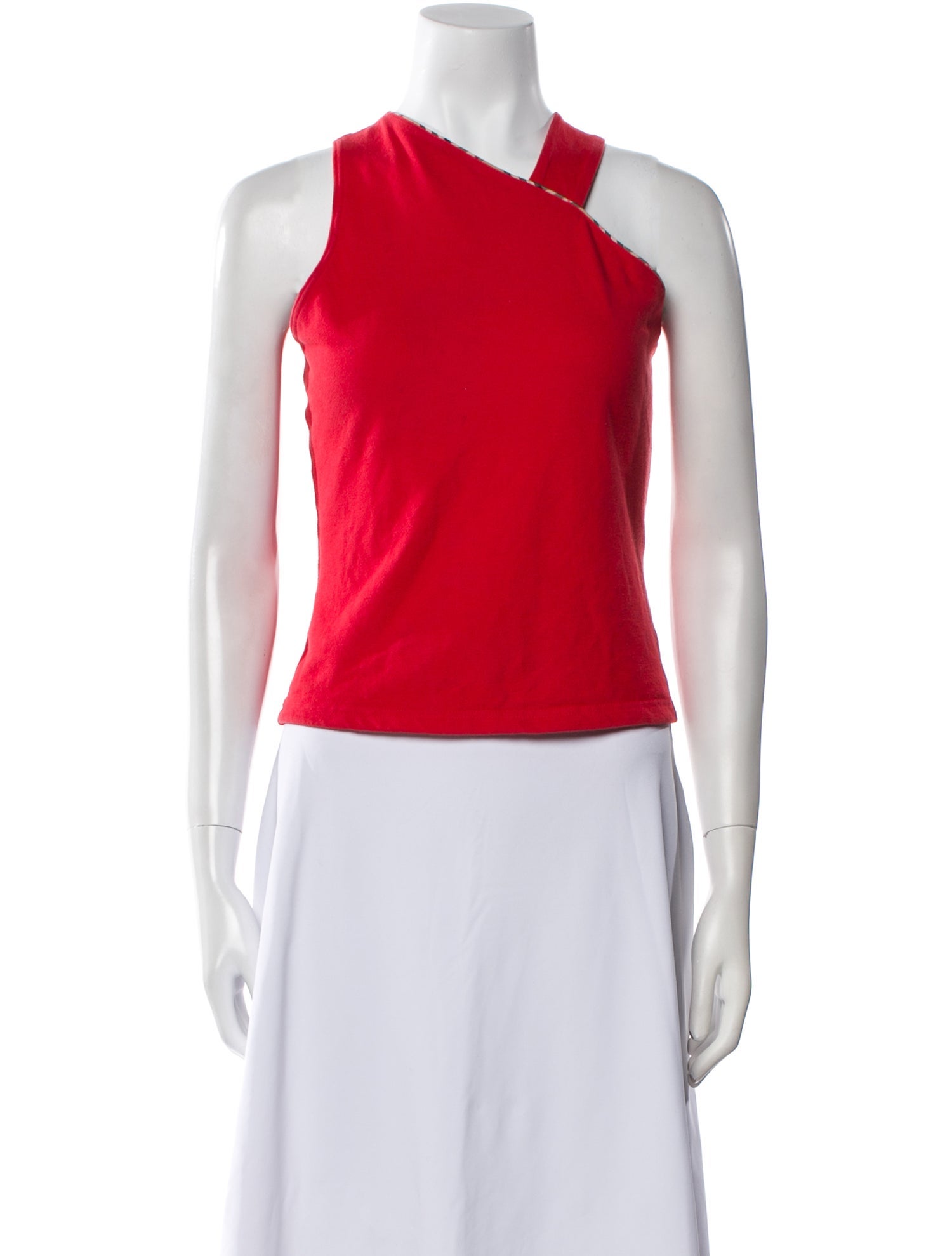 Burberry Golf Asymmetrical Sleeveless Crop Top