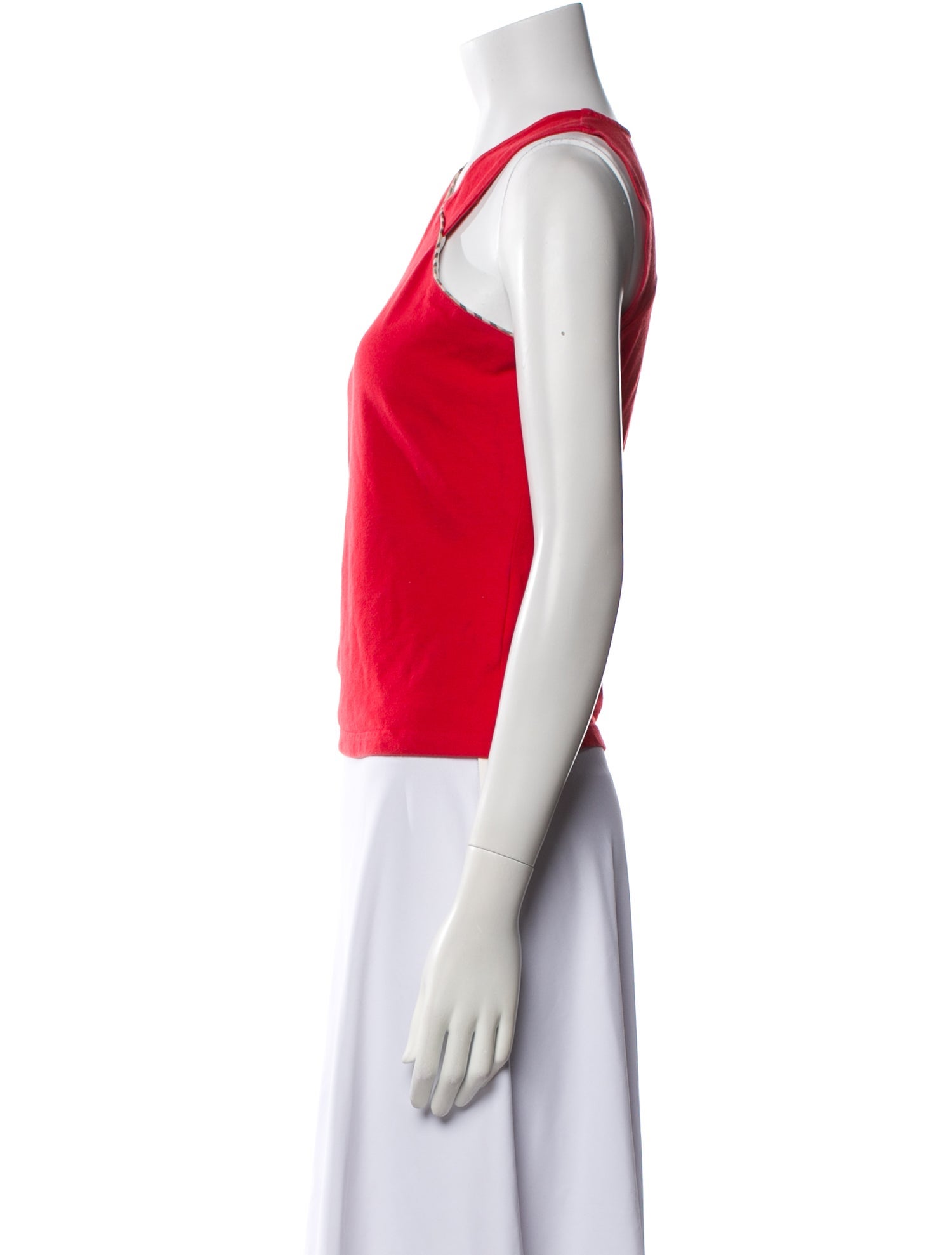 Burberry Golf Asymmetrical Sleeveless Crop Top