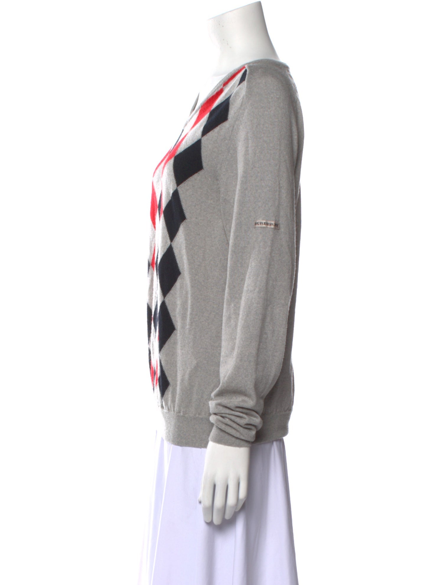 Burberry Golf Merino Wool Printed Sweater
