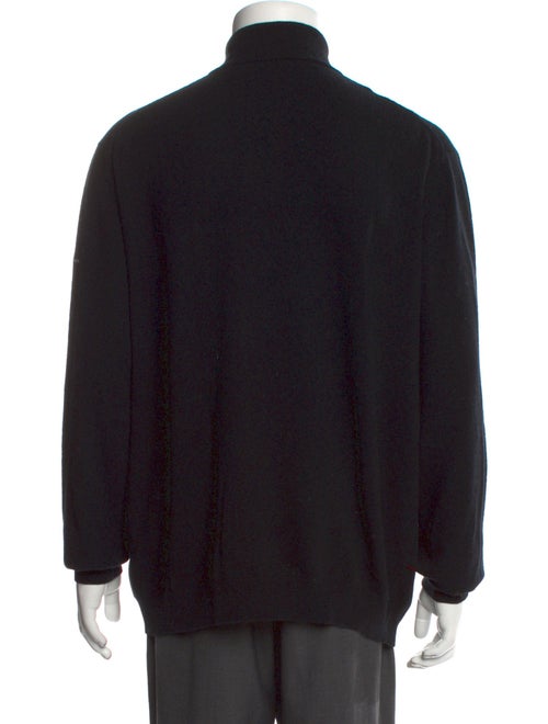 Burberry Golf Lambswool Plaid Print Cardigan