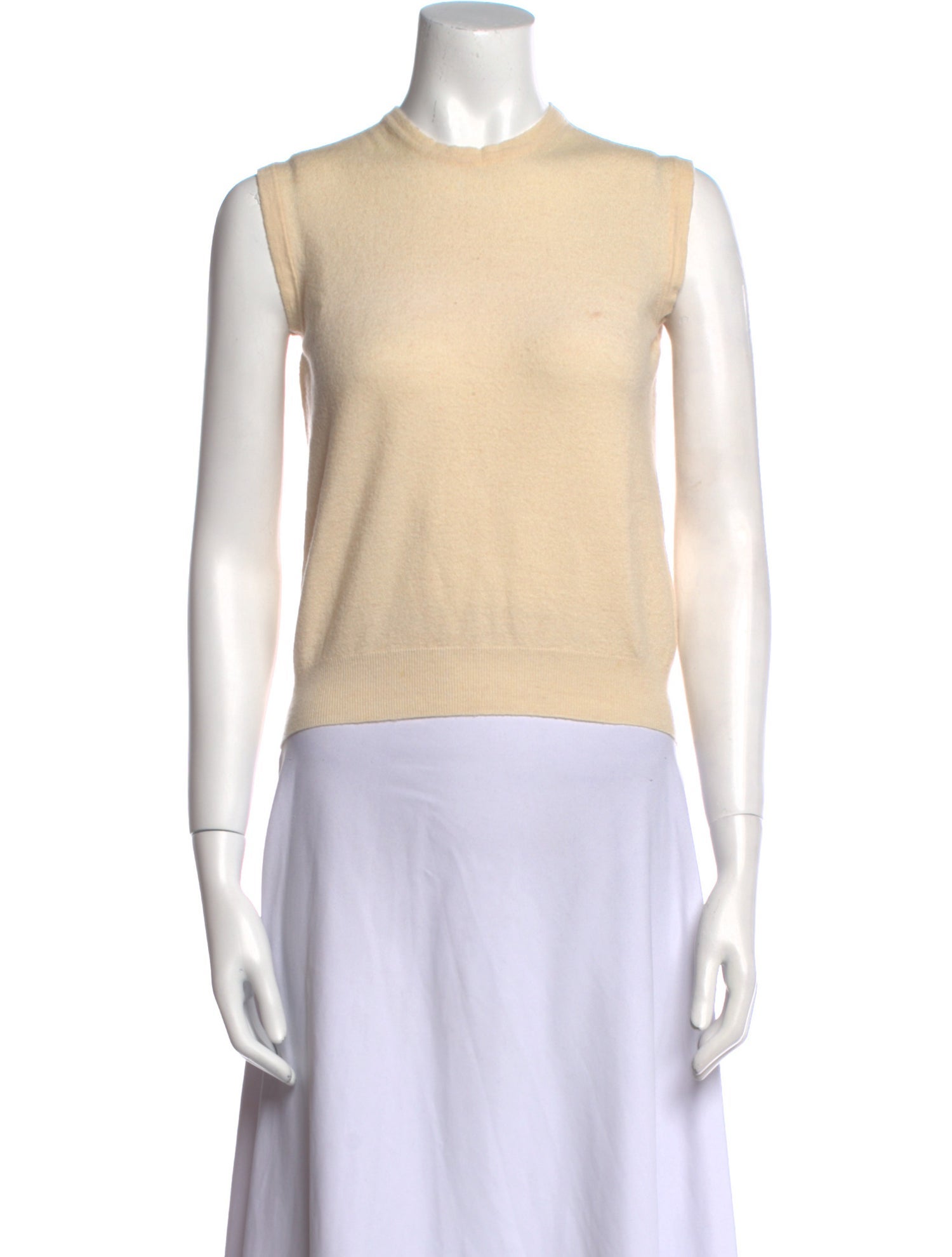 Burberry Golf Merino Wool Crew Neck Crop Top