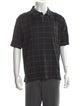 Burberry Golf Plaid Print Collar Polo Shirt