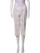 Burberry Golf Plaid Print Wide Leg Pants