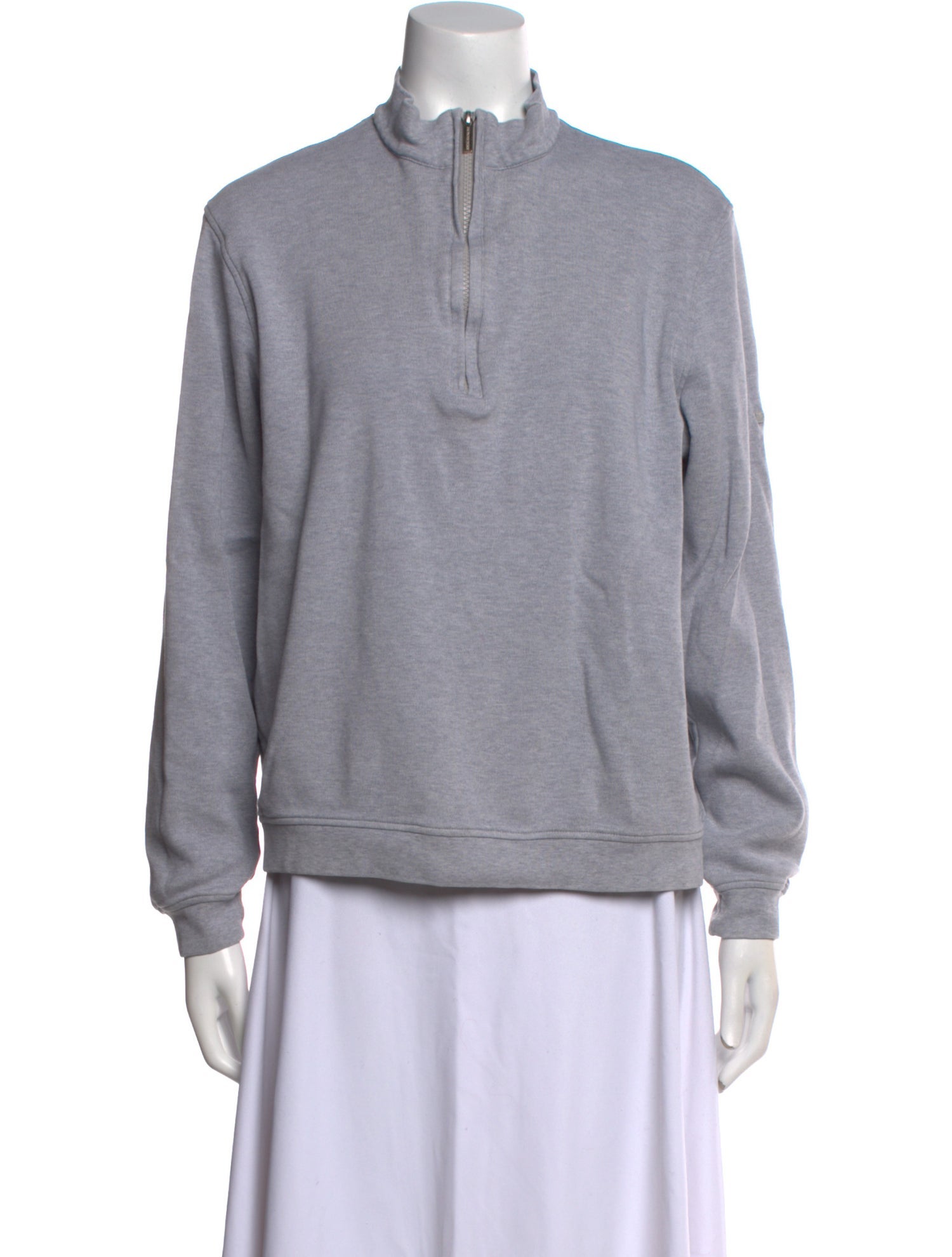 Burberry Golf Mock Neck Long Sleeve Sweatshirt