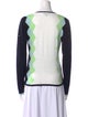 Burberry Golf Colorblock Pattern V-Neck Sweater