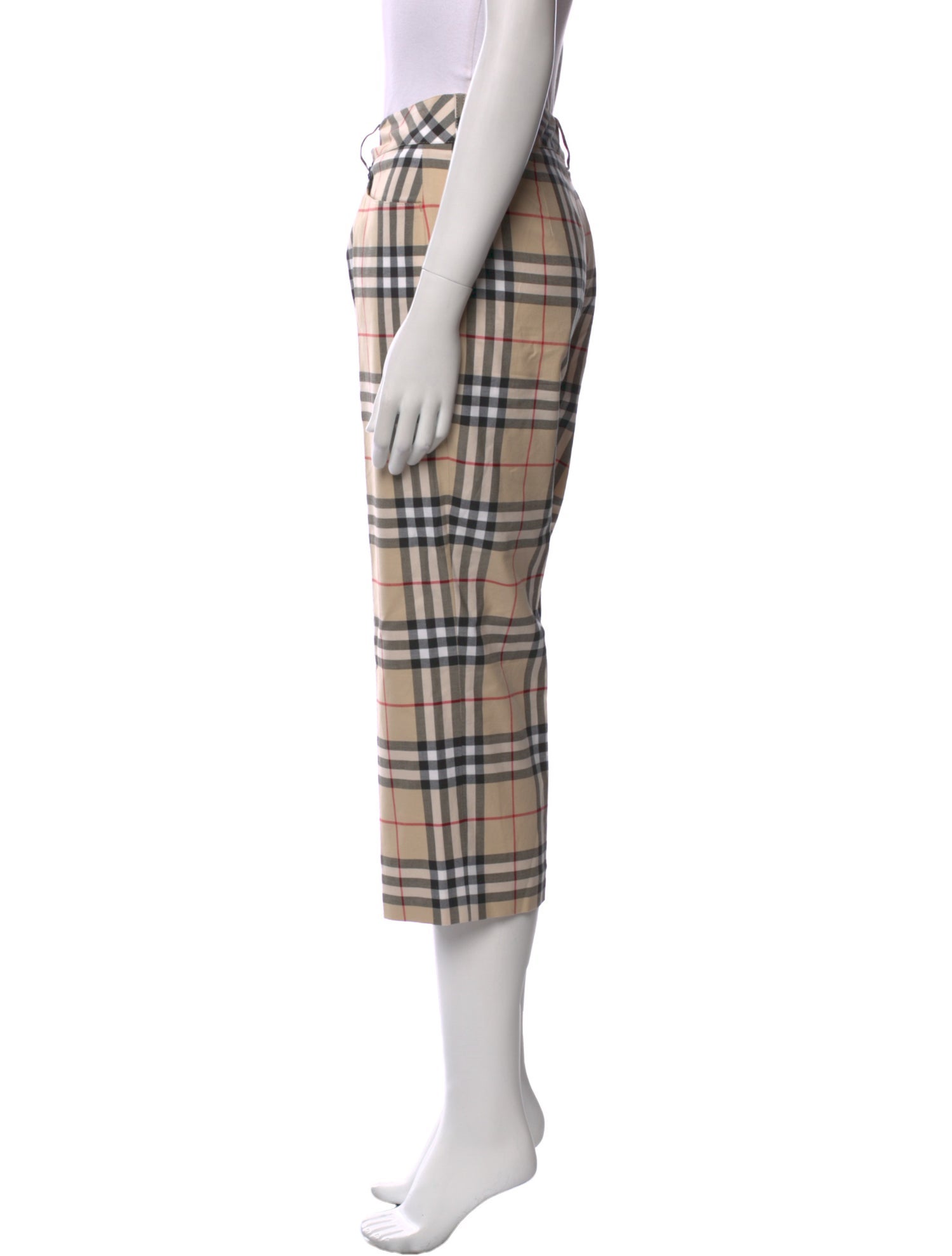 Burberry Golf Plaid Print Straight Leg Pants