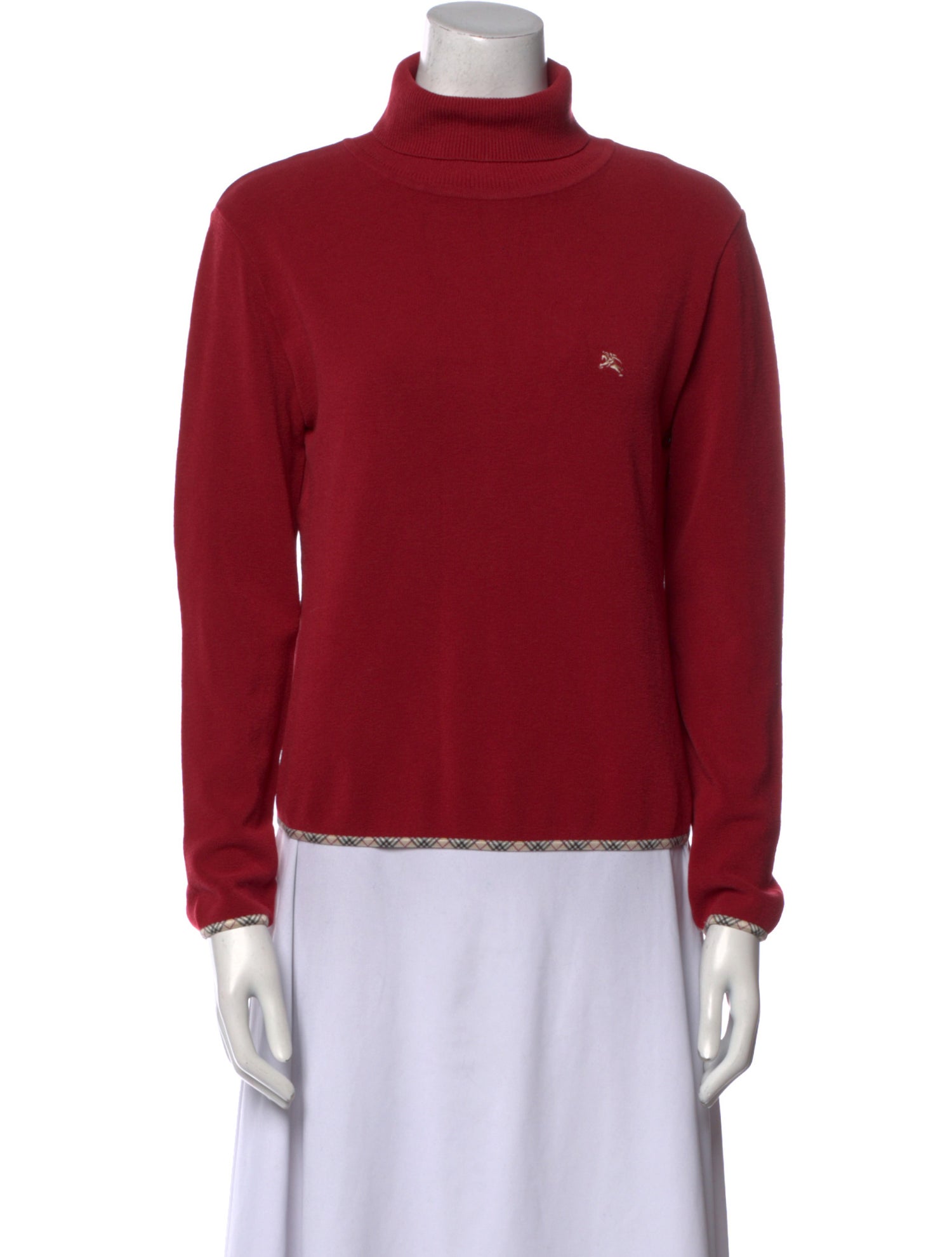 Burberry Golf Turtleneck Long Sleeve Sweatshirt