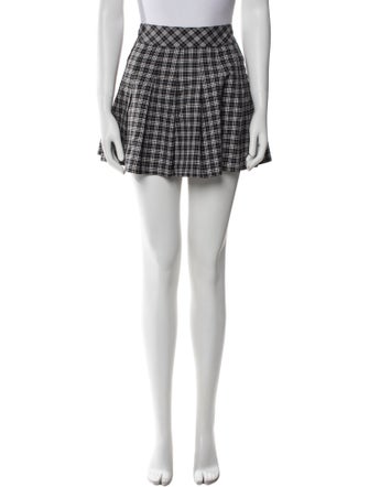 Burberry Golf Plaid Print Mini Skirt