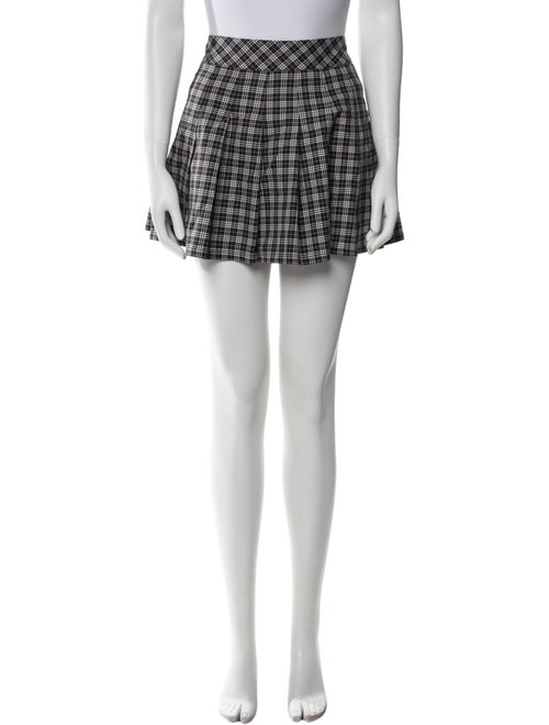 Burberry Golf Plaid Print Mini Skirt