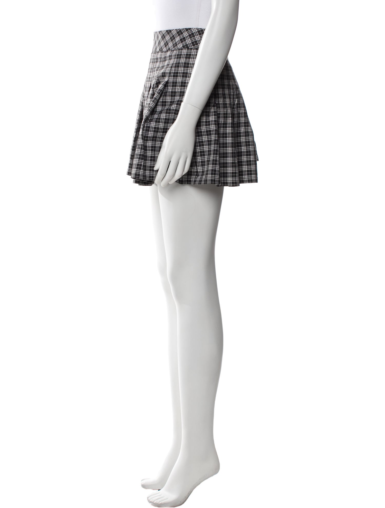 Burberry Golf Plaid Print Mini Skirt