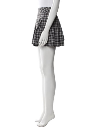 Burberry Golf Plaid Print Mini Skirt