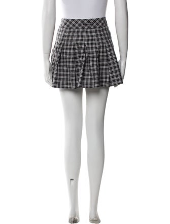 Burberry Golf Plaid Print Mini Skirt