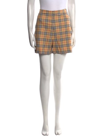 Burberry Golf Plaid Print Mini Shorts