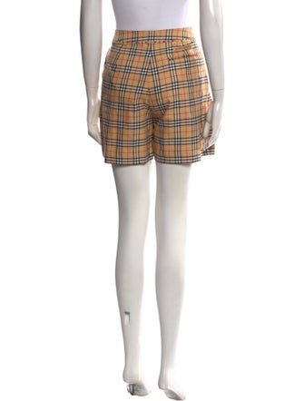 Burberry Golf Plaid Print Mini Shorts