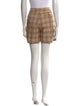 Burberry Golf Plaid Print Mini Shorts