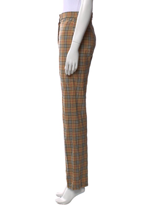 Burberry Golf Plaid Print Straight Leg Pants