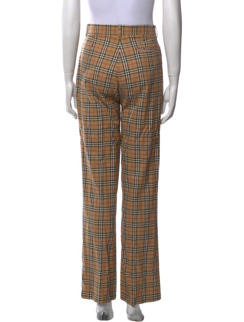 Burberry Golf Plaid Print Straight Leg Pants