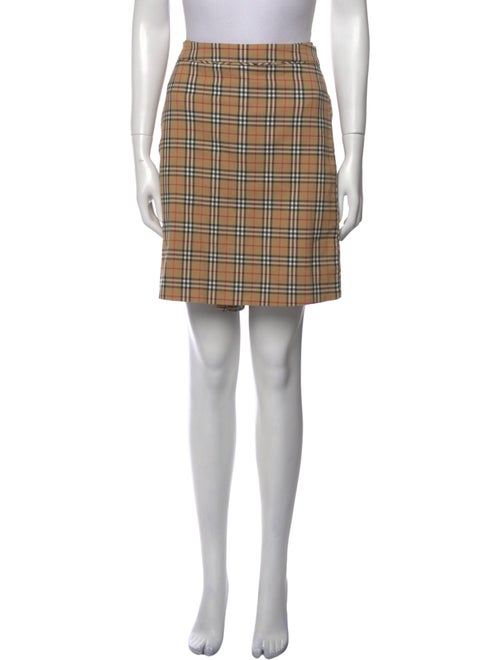 Burberry Golf Plaid Print Mini Skirt