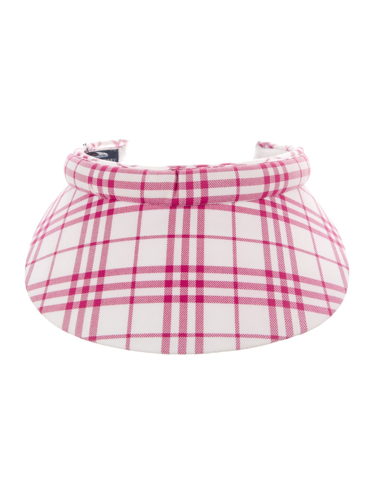 Burberry Golf Cotton Pattern Print Visor Golf Hat