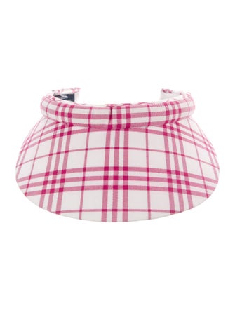 Burberry Golf Cotton Pattern Print Visor Golf Hat