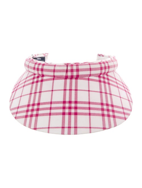 Burberry Golf Cotton Pattern Print Visor Golf Hat