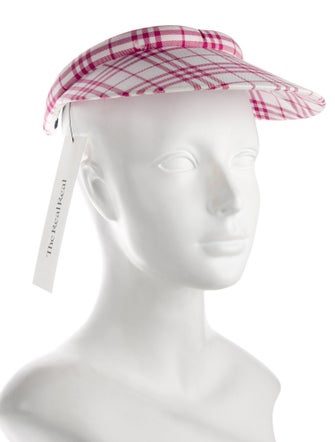 Burberry Golf Cotton Pattern Print Visor Golf Hat