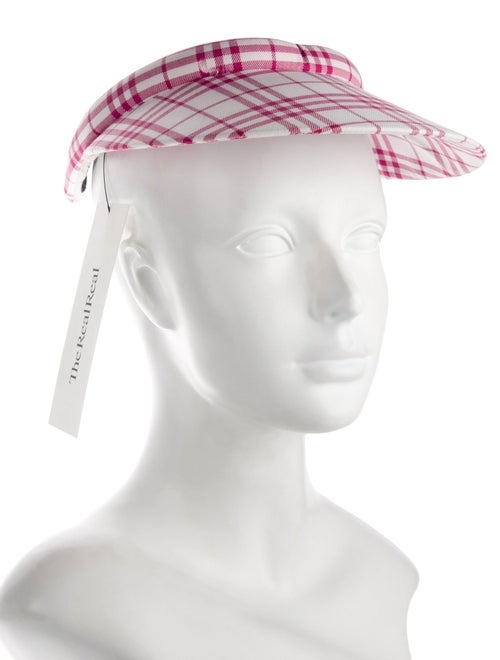 Burberry Golf Cotton Pattern Print Visor Golf Hat